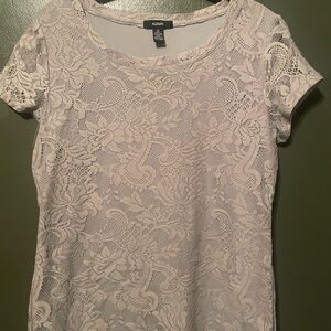 Alfani Gray Fitted Embellished Blouse